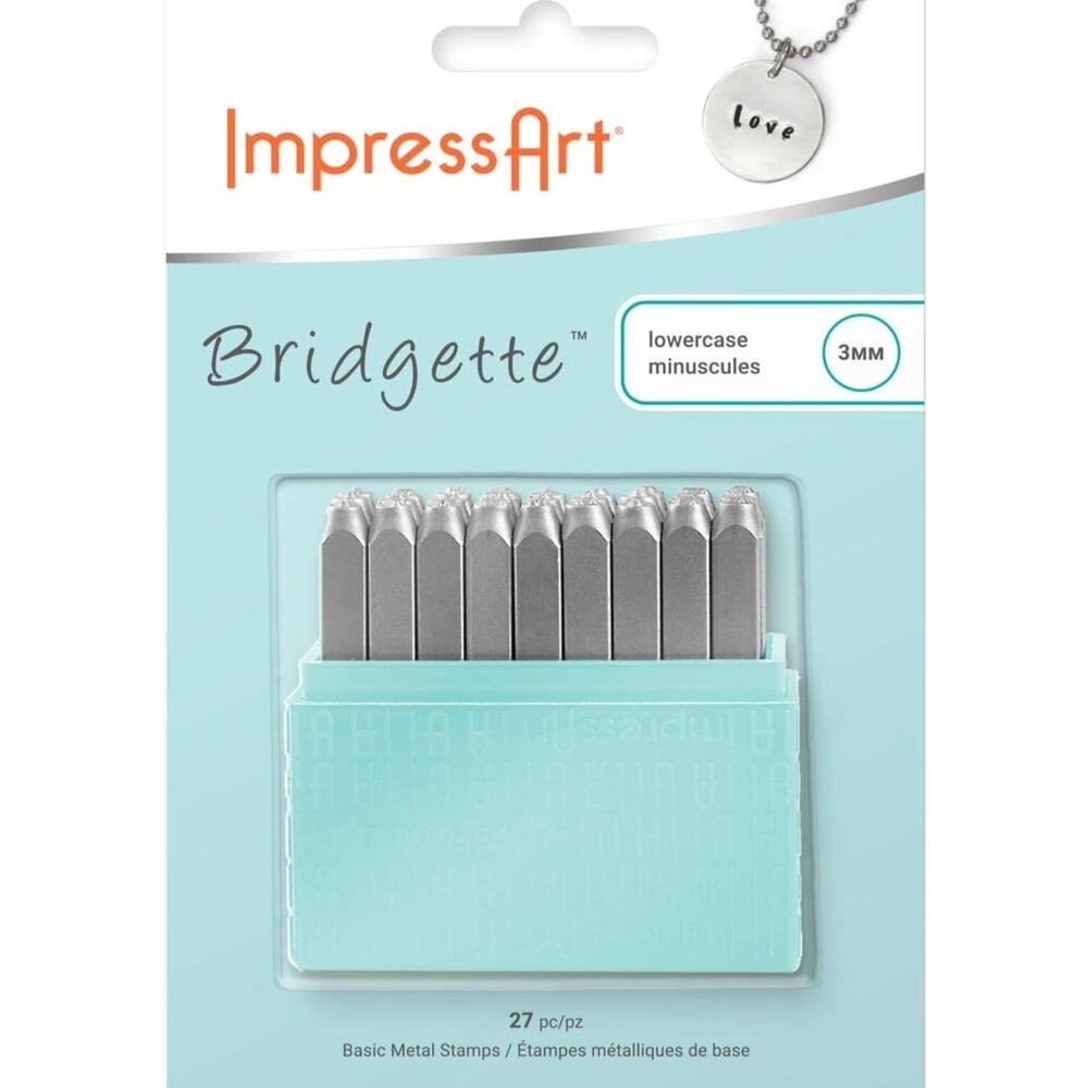 Impressions Art Bridgette Lowercase Minuscules 3mm New 27 piece
